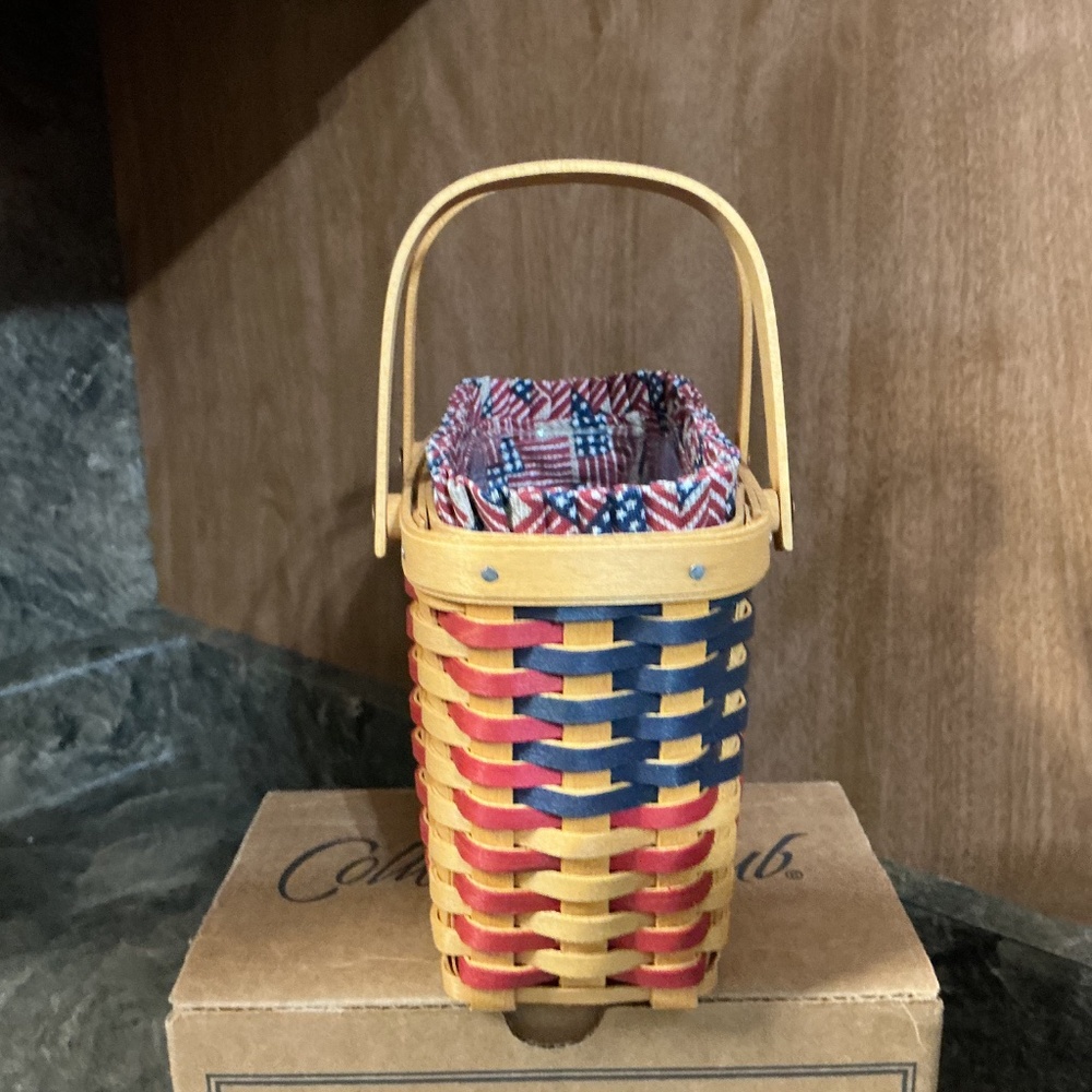 Longaberger Collectors Club Miniature Flag Basket Combo - Picture 3 of 8